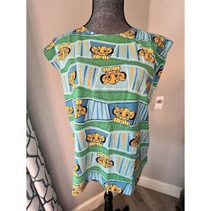 Disney Parks Simba Womans Shirt The Lion King 90s Cartoon Movie Large New